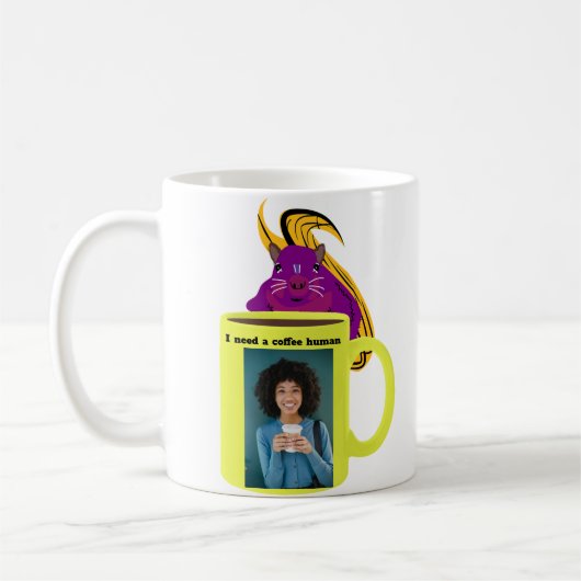 Naughty Squirrel #449 Coffee Human Koffiemok (Links)