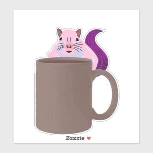 Naughty Squirrel #456 Sticker (Vel)