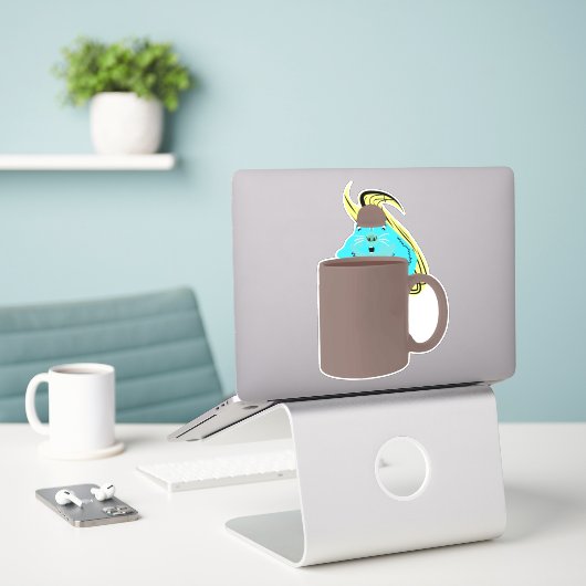Naughty Squirrel #467 Sticker (Laptop op bureau)