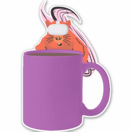 Naughty Squirrel #469 Sticker (Voorkant)