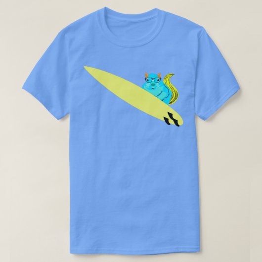 Naughty Squirrel 471 Surfing T-shirt (Design voorkant)