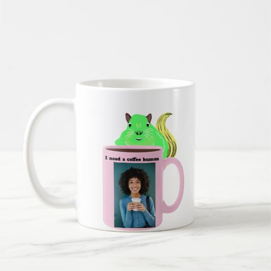 Naughty Squirrel #474 Coffee Human Koffiemok (Links)