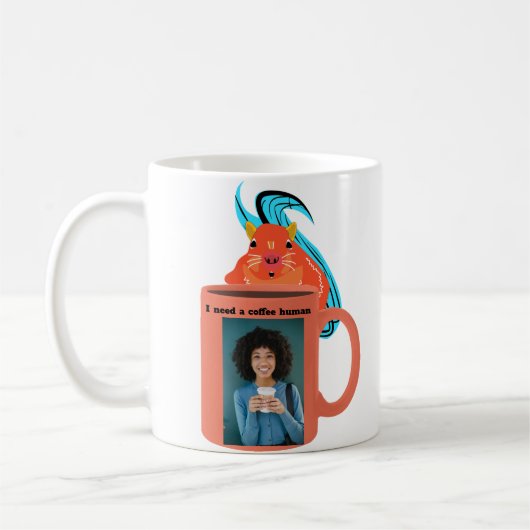 Naughty Squirrel #485 Coffee Human Koffiemok (Links)