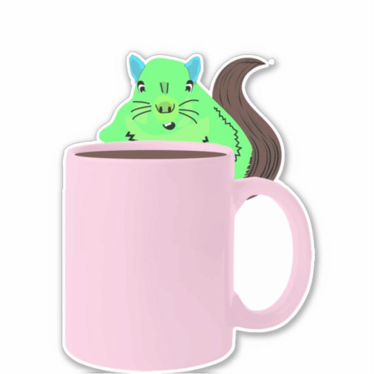 Naughty Squirrel #498 Sticker (Voorkant)