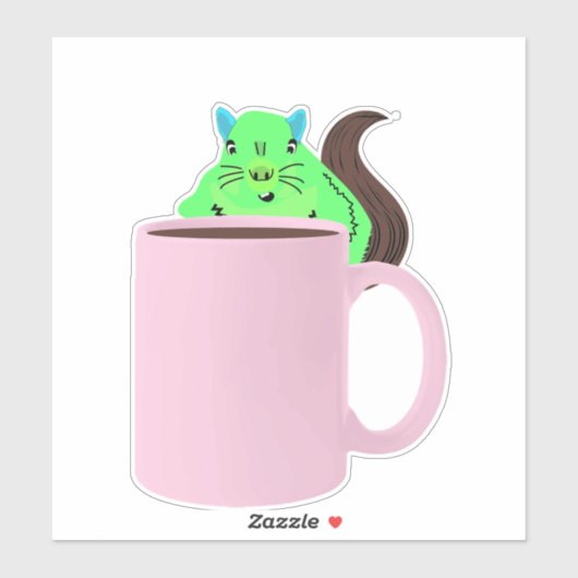 Naughty Squirrel #498 Sticker (Vel)