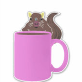 Naughty Squirrel #504 Sticker (Voorkant)