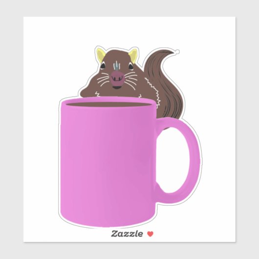 Naughty Squirrel #504 Sticker (Vel)