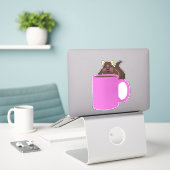 Naughty Squirrel #504 Sticker (Laptop op bureau)