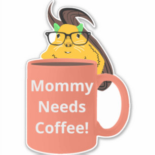 Naughty Squirrel #515 Koffiebeker Sticker