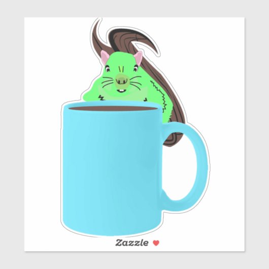 Naughty Squirrel #522 Sticker (Vel)