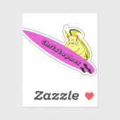 Naughty Squirrel #527 Surfing Sticker (Vel)