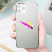Naughty Squirrel #527 Surfing Sticker (Telefoon)