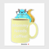 Naughty Squirrel #529 Coffee Cup Sticker (Vel)