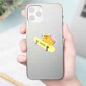 Naughty Squirrel #535 Brett Skateboarden Sticker (Telefoon)