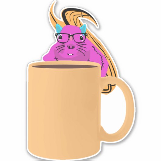 Naughty Squirrel #559 Sticker (Voorkant)