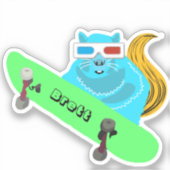 Naughty Squirrel #560 Brett Skateboarden Sticker (Voorkant)