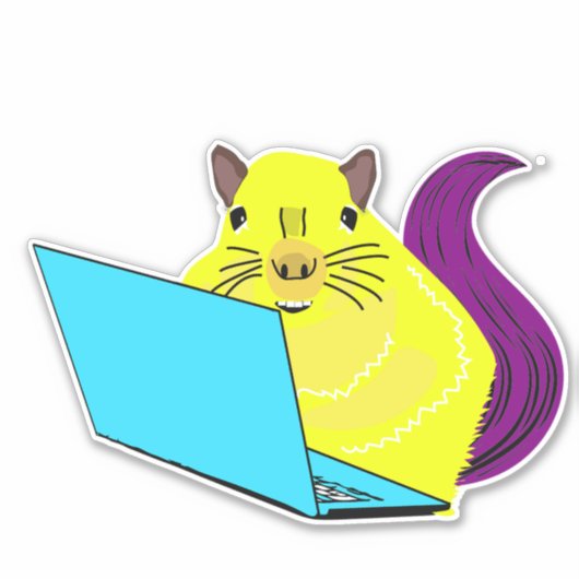 Naughty Squirrel #56 Sticker (Voorkant)