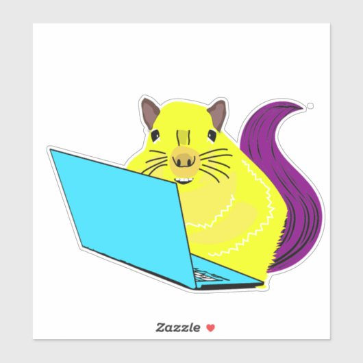 Naughty Squirrel #56 Sticker (Vel)