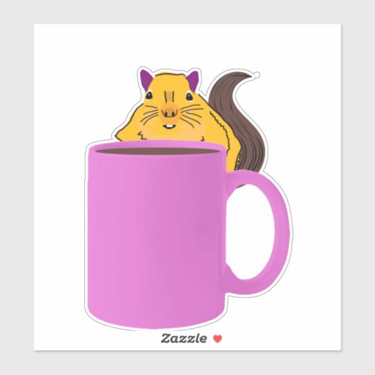 Naughty Squirrel #590 Sticker (Vel)