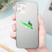 Naughty Squirrel #593 Surfing Sticker (Telefoon)