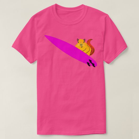 Naughty Squirrel 648 Surfing T-shirt (Design voorkant)