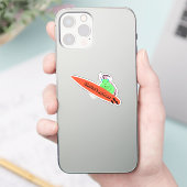 Naughty Squirrel #652 Surfing Sticker (Telefoon)