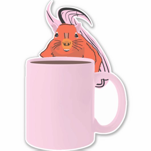 Naughty Squirrel #661 Sticker (Voorkant)