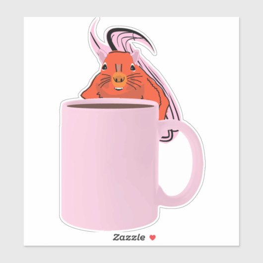 Naughty Squirrel #661 Sticker (Vel)