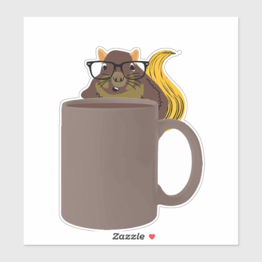 Naughty Squirrel #684 Sticker (Vel)