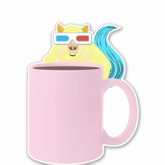 Naughty Squirrel #690 Sticker (Voorkant)