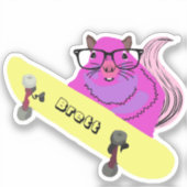 Naughty Squirrel #700 Brett Skateboarden Sticker (Voorkant)