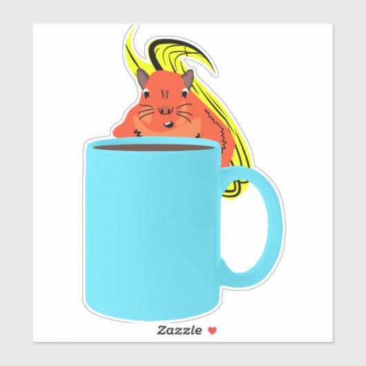 Naughty Squirrel #702 Sticker (Vel)