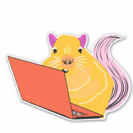 Naughty Squirrel #70 Sticker (Voorkant)