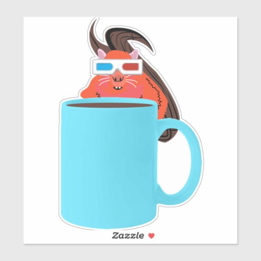 Naughty Squirrel #711 Sticker (Vel)