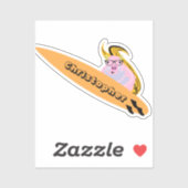 Naughty Squirrel #719 Surfing Sticker (Vel)