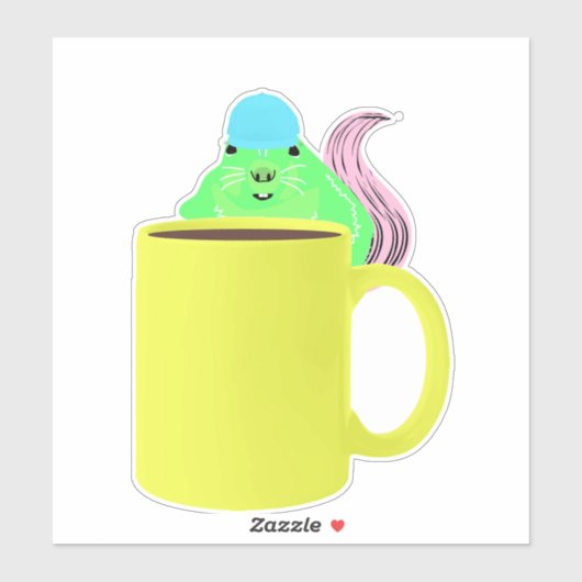 Naughty Squirrel #725 Sticker (Vel)