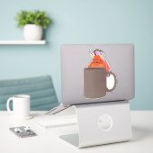 Naughty Squirrel #737 Sticker (Laptop op bureau)