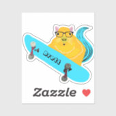 Naughty Squirrel #750 Brett Skateboarden Sticker (Vel)