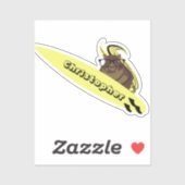 Naughty Squirrel #768 Surfing Sticker (Vel)