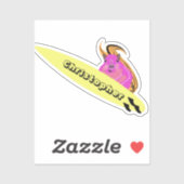 Naughty Squirrel #770 Surfing Sticker (Vel)