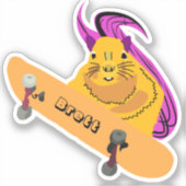 Naughty Squirrel #774 Brett Skateboarden Sticker (Voorkant)