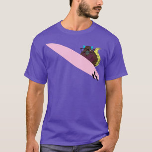 Naughty Squirrel 776 Surfing T-shirt