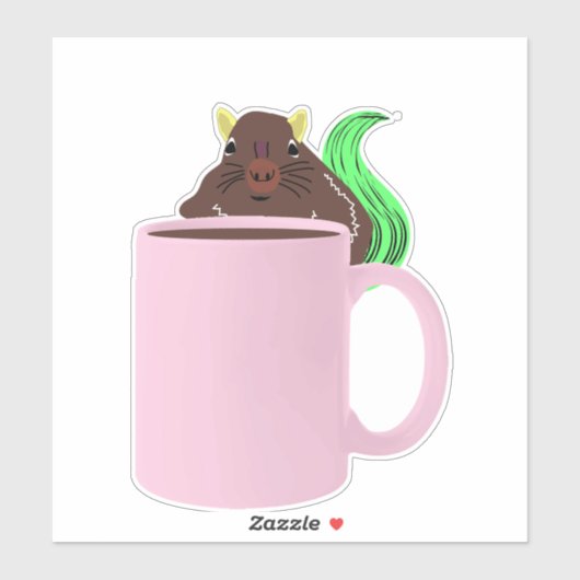 Naughty Squirrel #777 Sticker (Vel)