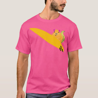 Naughty Squirrel 782 Surfing T-shirt