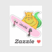 Naughty Squirrel #785 Brett Skateboarden Sticker (Vel)