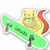 Naughty Squirrel #789 Brett Skateboarden Sticker (Voorkant)