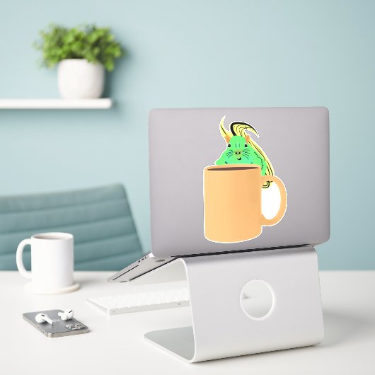 Naughty Squirrel #800 Sticker (Laptop op bureau)