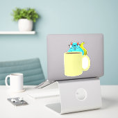 Naughty Squirrel #805 Sticker (Laptop op bureau)