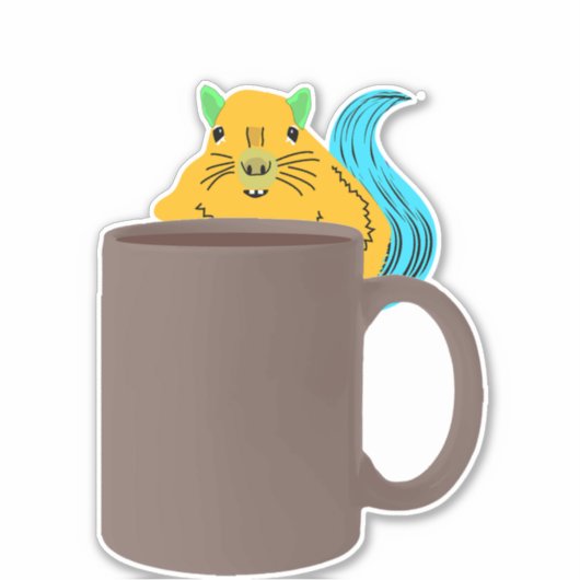 Naughty Squirrel #812 Sticker (Voorkant)