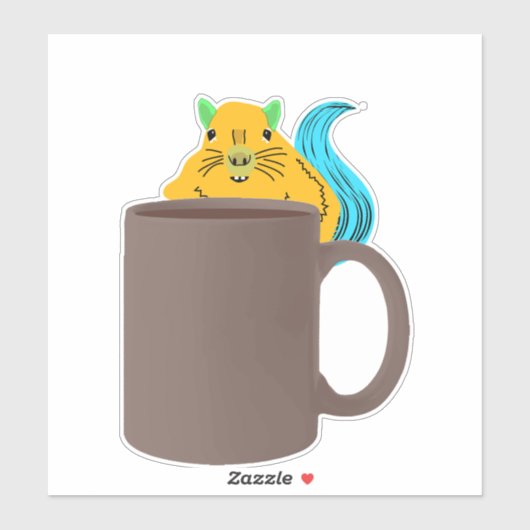 Naughty Squirrel #812 Sticker (Vel)